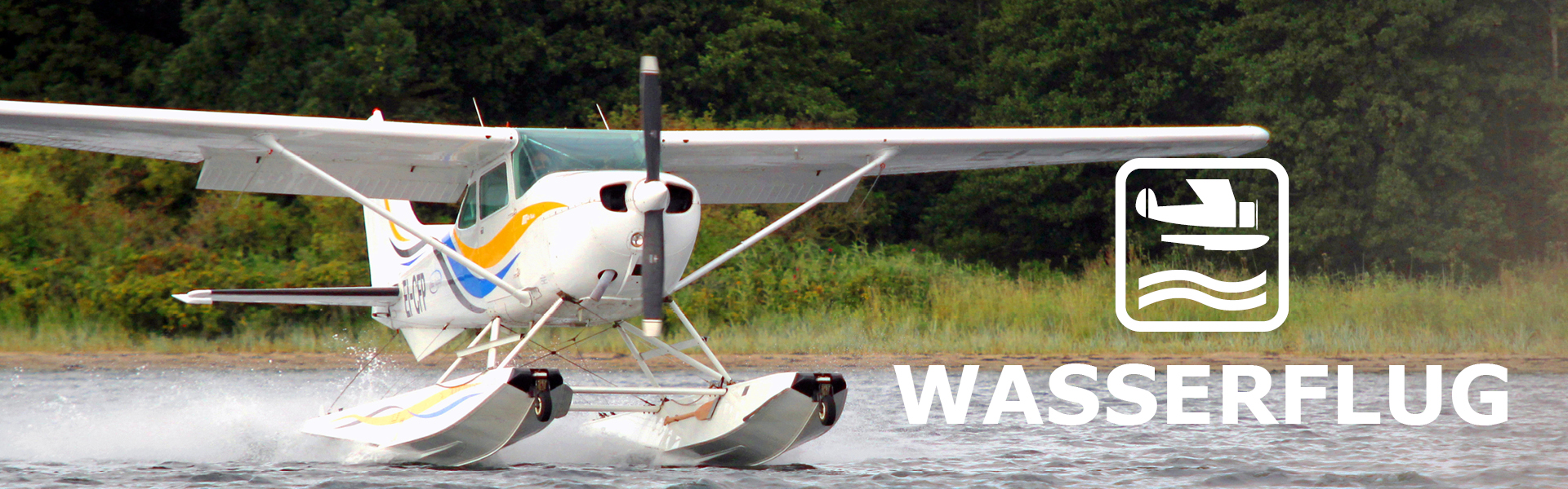 Das Wasserflugzeug für unsere Rundflüge liegt an der Wasserflugstation Flensburg. (c) Malte Momme Schmidt
