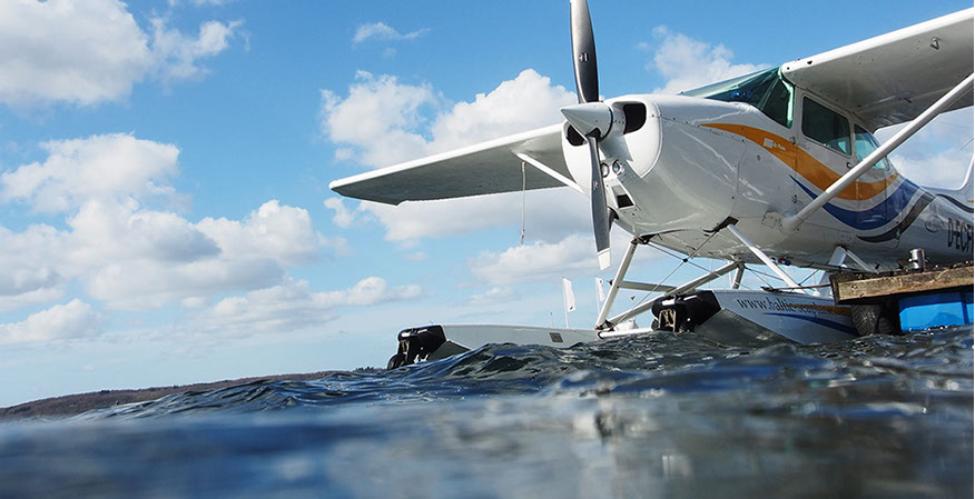 Zu sehen ist das Wasserflugzeug an der Wasserflugstation in Flensburg. (c) Malte Momme Schmidt