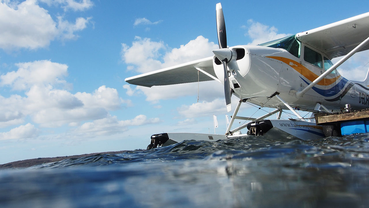 Zu sehen ist das Wasserflugzeug an der Wasserflugstation in Flensburg. (c) Malte Momme Schmidt